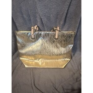 Michael Kors Pale Gold Logo Tote Good‎ Condition
